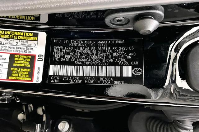 2022 Lexus ES 350 F SPORT