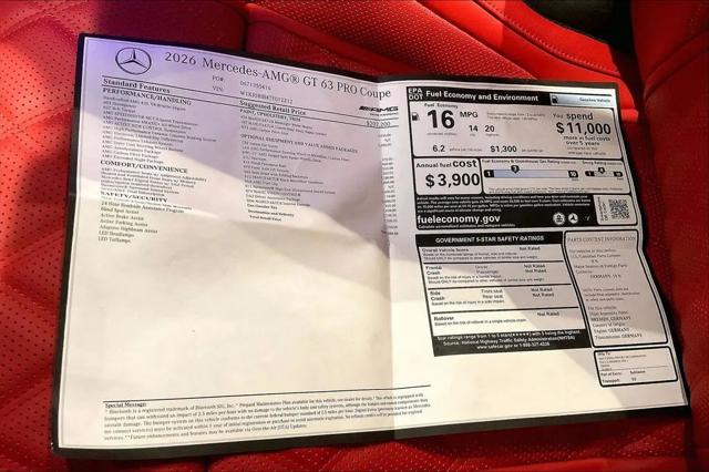 2026 Mercedes-Benz AMG GT PRO 4MATIC+