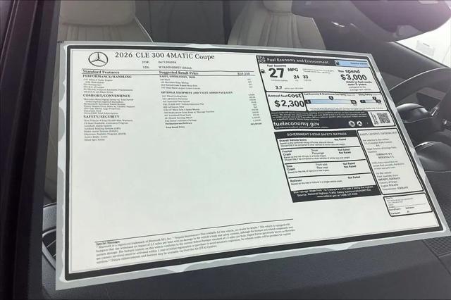 2026 Mercedes-Benz E-CLASS E 300 CLE 300