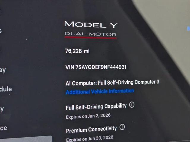 2022 Tesla Model Y Performance Dual Motor All-Wheel Drive