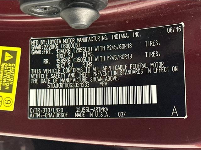 2016 Toyota Highlander XLE V6
