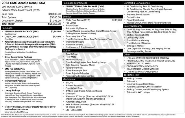 2023 GMC Acadia FWD Denali