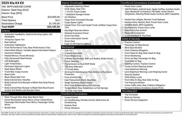 2025 Kia K4 EX for sale in Clinton Township, MI