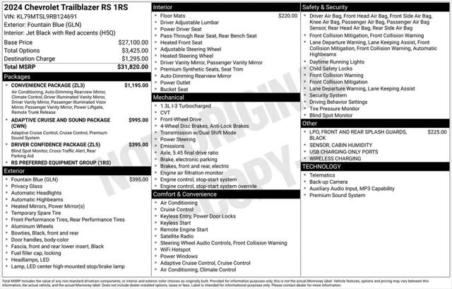 2024 Chevrolet TrailBlazer FWD RS