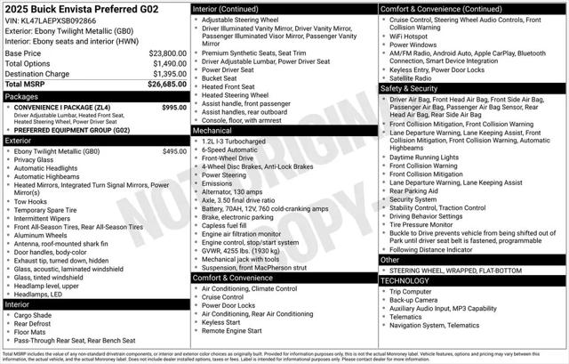 2025 Buick NV Preferred FWD for sale in Clinton Township, MI
