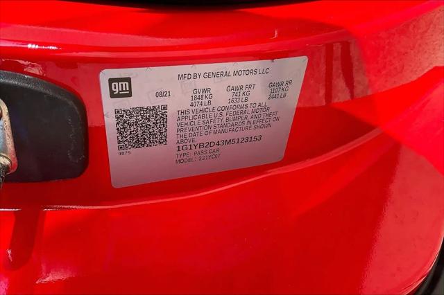 2021 Chevrolet Corvette Stingray RWD Coupe 2LT