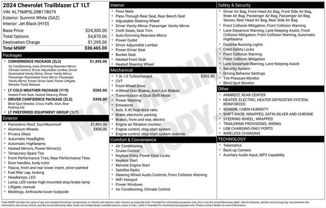 2024 Chevrolet TrailBlazer FWD LT