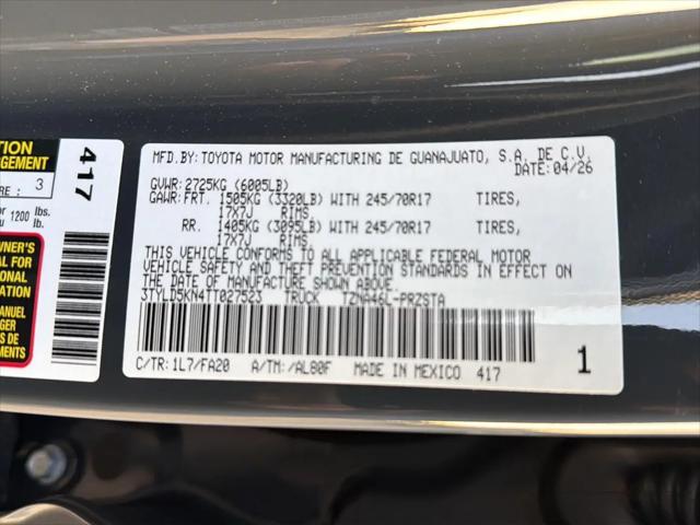 2026 Toyota Tacoma SR