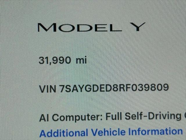2024 Tesla Model Y Long Range Single Motor Rear-Wheel Drive