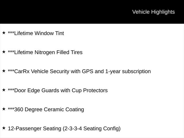 2024 Chevrolet Express Passenger RWD 3500 Extended Wheelbase LT