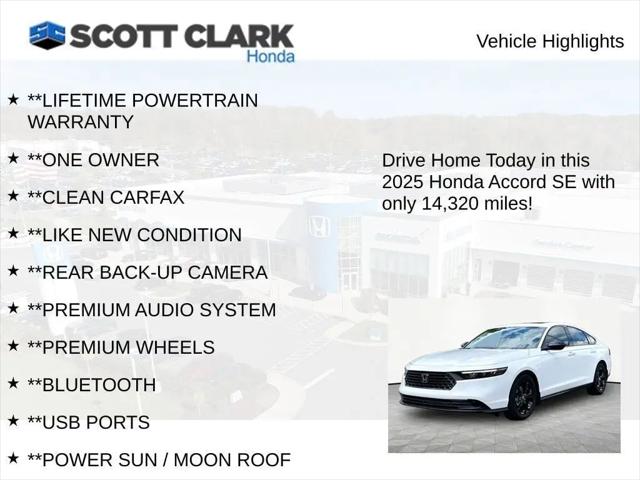 2025 Honda Accord Sedan SE
