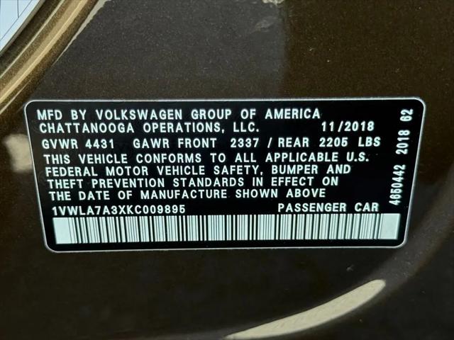 2019 Volkswagen Passat 2.0T Wolfsburg Edition