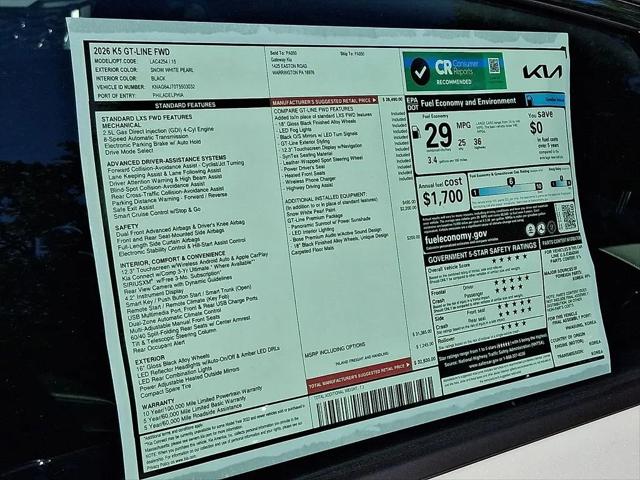 2026 Kia K5 GT-Line FWD
