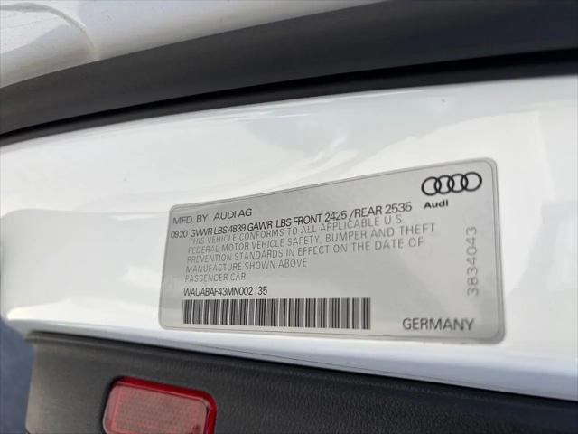 2021 Audi A4 Premium 40 TFSI quattro S tronic