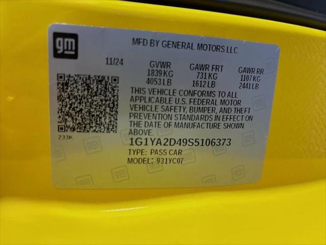 2025 Chevrolet Corvette Stingray RWD Coupe 1LT