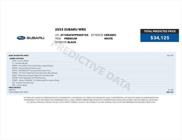 2023 Subaru WRX Premium