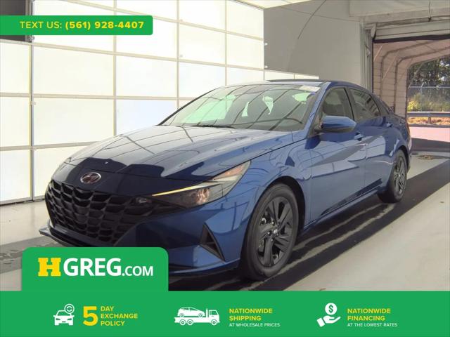 2022 Hyundai Elantra Hybrid Blue for sale in West Palm Beach, FL