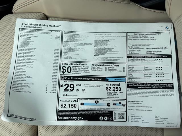 2026 BMW X3 30 xDrive