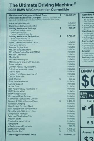 2025 BMW M8 Competition