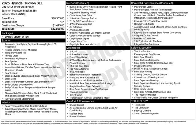 2025 Hyundai Tucson SEL 2025 Hyundai Tucson SEL