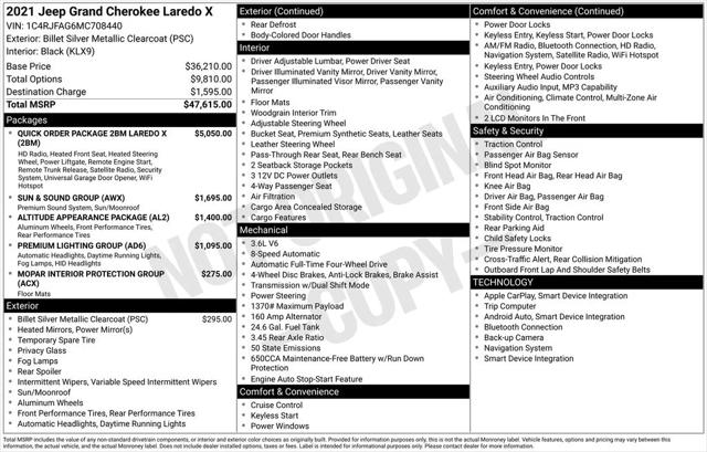2021 Jeep Grand Cherokee Laredo X 4x4