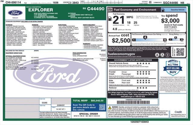 2025 Ford Explorer Platinum