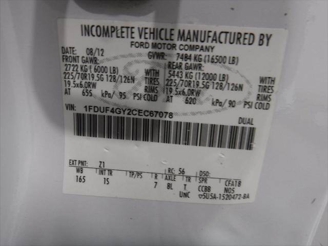 2012 Ford F-450 141  W.B. 2D