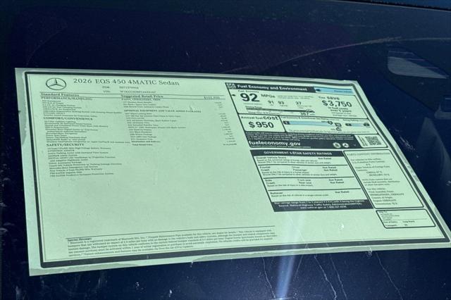 2026 Mercedes-Benz EQS 450 4MATIC