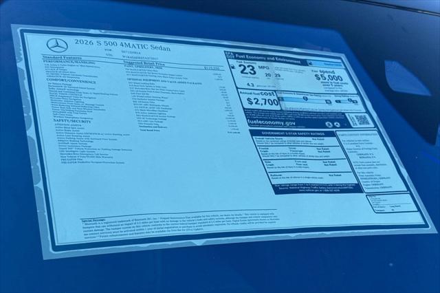 2026 Mercedes-Benz 500 4MATIC