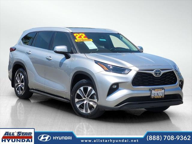 2022 Toyota Highlander Hybrid XLE for sale in Tracy, CA