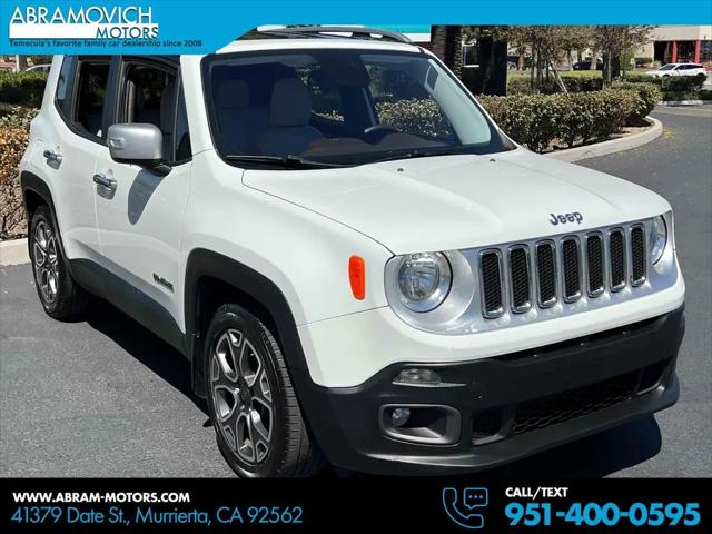 2017 Jeep Renegade Limited FWD for sale in Murrieta, CA
