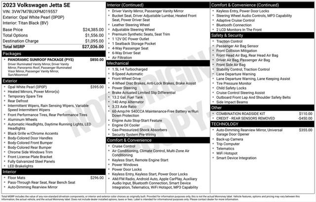 2023 Volkswagen Jetta 1.5T SE
