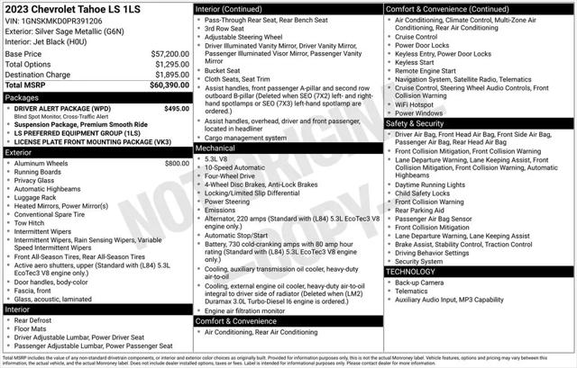 2023 Chevrolet Tahoe 4WD LS