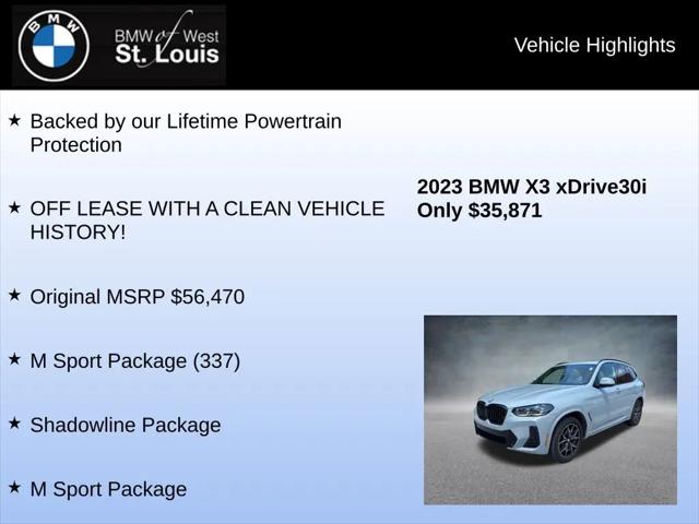 2023 BMW X3 xDrive30i