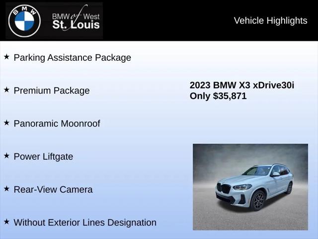 2023 BMW X3 xDrive30i