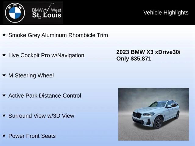 2023 BMW X3 xDrive30i