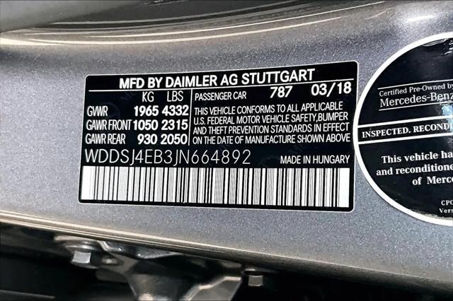 2018 Mercedes-Benz CLA CLA 250