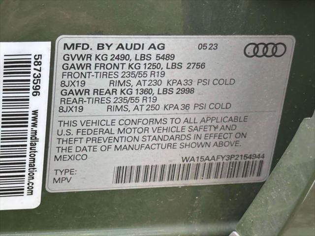 2023 Audi Q5 Sportback Premium Plus 45 TFSI S line quattro S tronic