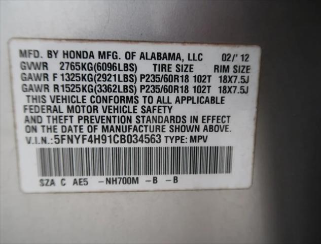 2012 Honda Pilot Touring