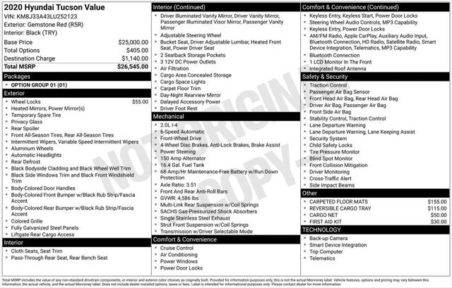2020 Hyundai Tucson Value 2020 Hyundai Tucson Value