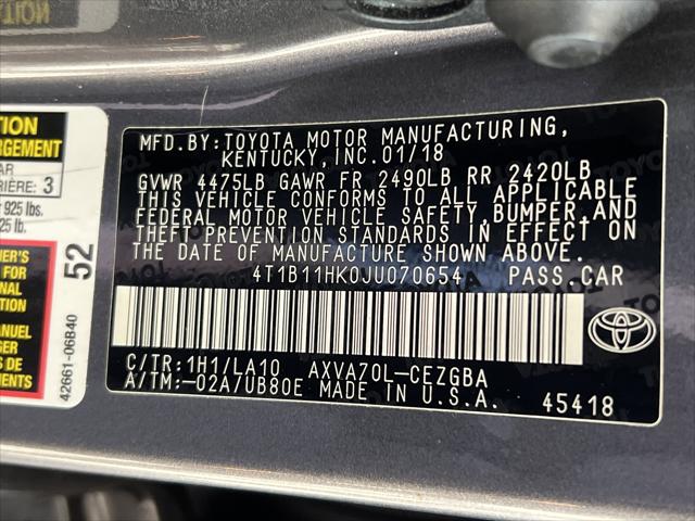 2018 Toyota Camry XLE