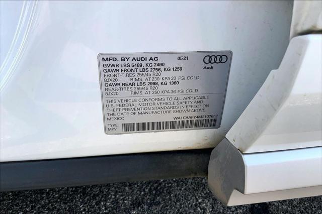 2021 Audi Q5 Prestige 45 TFSI quattro S tronic