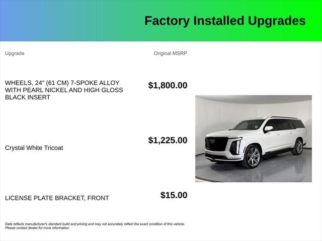 2025 Cadillac Escalade ESV Sport Platinum