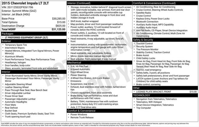 2015 Chevrolet Impala 2LT