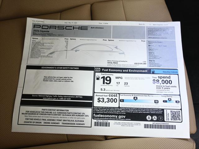 2026 Porsche Cayenne Unknown