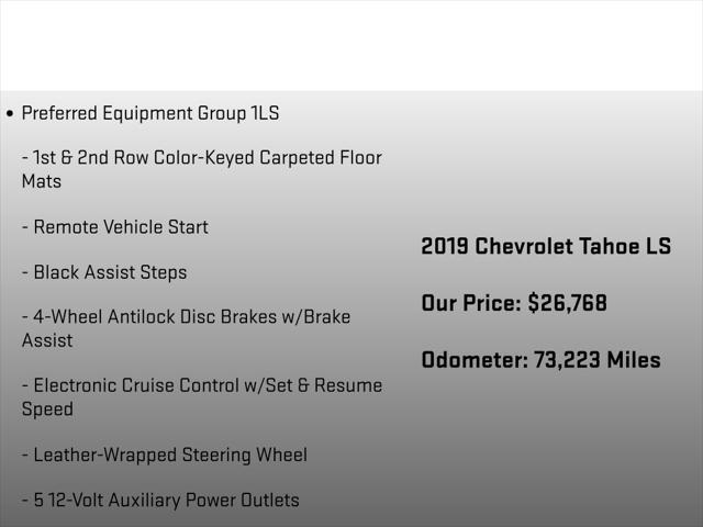 2019 Chevrolet Tahoe LS