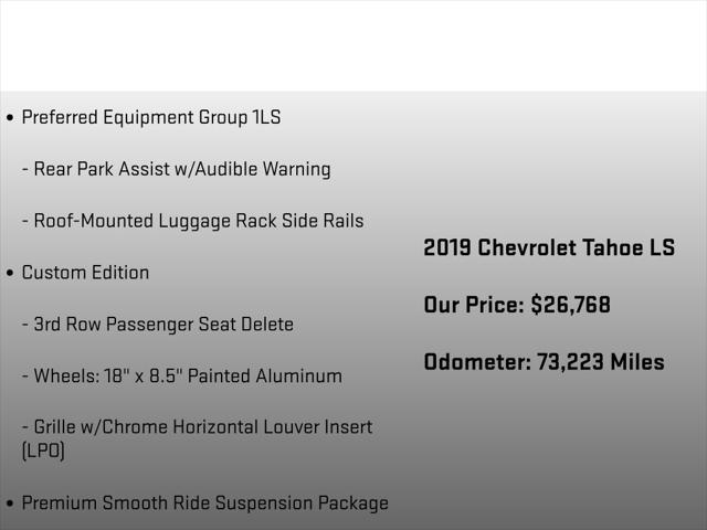 2019 Chevrolet Tahoe LS
