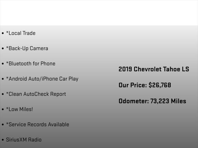 2019 Chevrolet Tahoe LS