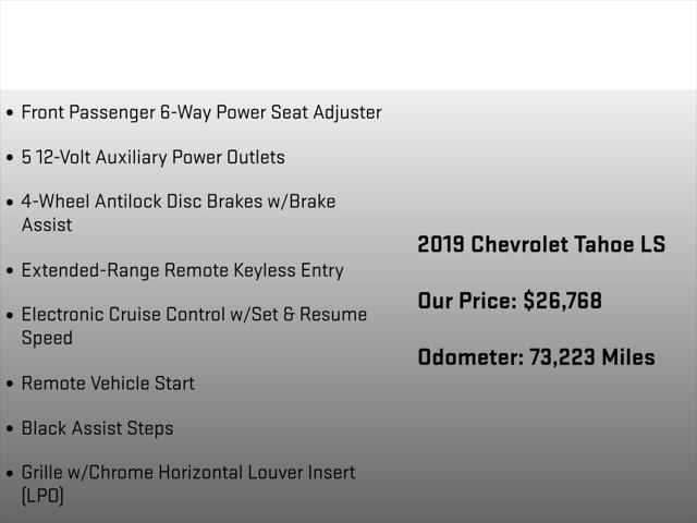 2019 Chevrolet Tahoe LS