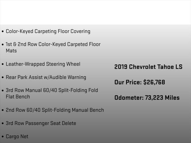 2019 Chevrolet Tahoe LS